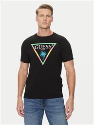 T-SHIRT F5GI00 J1314 ΜΑΥΡΟ SLIM FIT GUESS