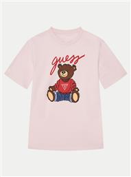 T-SHIRT H4BJ06 I3Z14 ΡΟΖ REGULAR FIT GUESS
