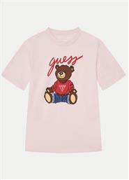 T-SHIRT H4BJ06 I3Z14 ΡΟΖ REGULAR FIT GUESS