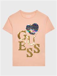 T-SHIRT J3GI04 K6YW1 ΠΟΡΤΟΚΑΛΙ REGULAR FIT GUESS