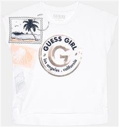 T-SHIRT J4GI11 K6YW4 ΛΕΥΚΟ REGULAR FIT GUESS