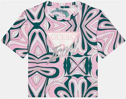 T-SHIRT J4RI06 K6YW3 ΡΟΖ BOXY FIT GUESS