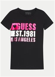 T-SHIRT J4YI00 K6YW4 ΜΑΥΡΟ REGULAR FIT GUESS