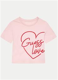 T-SHIRT J4YI06 K8HM4 ΡΟΖ BOXY FIT GUESS