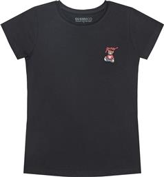 T-SHIRT J5RI44 J1314 ΜΑΥΡΟ REGULAR FIT GUESS