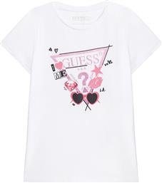 T-SHIRT J5YI00 K6YW4 ΛΕΥΚΟ REGULAR FIT GUESS