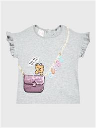 T-SHIRT K3RI09 K9ND0 ΓΚΡΙ REGULAR FIT GUESS