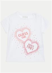 T-SHIRT K4BI01 J1314 ΛΕΥΚΟ REGULAR FIT GUESS