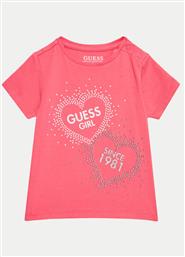 T-SHIRT K4BI01 J1314 ΡΟΖ REGULAR FIT GUESS