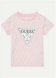 T-SHIRT K5RI15 K6YW4 ΡΟΖ REGULAR FIT GUESS