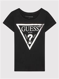 T-SHIRT K73I56 K8HM0 ΜΑΥΡΟ REGULAR FIT GUESS