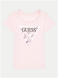 T-SHIRT K73I56 K8HM0 ΡΟΖ REGULAR FIT GUESS