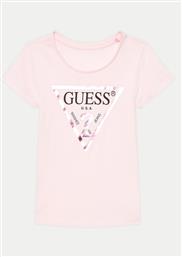 T-SHIRT K73I56 K8HM0 ΡΟΖ REGULAR FIT GUESS