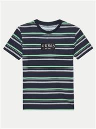 T-SHIRT L4YI24 K8HM3 ΣΚΟΥΡΟ ΜΠΛΕ REGULAR FIT GUESS