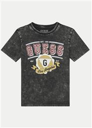 T-SHIRT L5RI08 K8HM4 ΜΑΥΡΟ REGULAR FIT GUESS