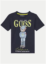 T-SHIRT L5RI17 K8HM4 ΣΚΟΥΡΟ ΜΠΛΕ REGULAR FIT GUESS