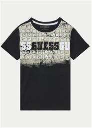 T-SHIRT L5RI23 K8HM4 ΜΑΥΡΟ REGULAR FIT GUESS