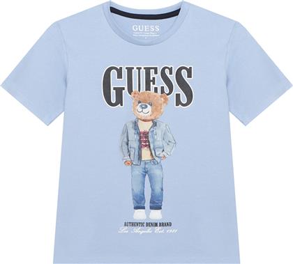 T-SHIRT L6RI11 K8HM4 ΓΑΛΑΖΙΟ REGULAR FIT GUESS