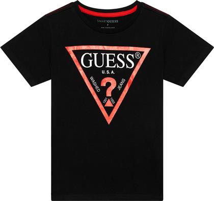T-SHIRT L73I55 K8HM0 ΜΑΥΡΟ REGULAR FIT GUESS
