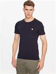 T-SHIRT M2YI24 J1314 ΣΚΟΥΡΟ ΜΠΛΕ SLIM FIT GUESS από το MODIVO