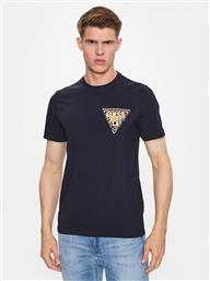 T-SHIRT M3YI22 J1314 ΣΚΟΥΡΟ ΜΠΛΕ SLIM FIT GUESS