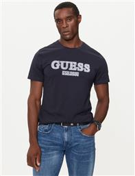 T-SHIRT M4BI45 I3Z14 ΣΚΟΥΡΟ ΜΠΛΕ SLIM FIT GUESS