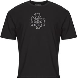 T-SHIRT ΜΕ ΚΟΝΤΑ ΜΑΝΙΚΙΑ BSC BASIC QUATTRO G GUESS