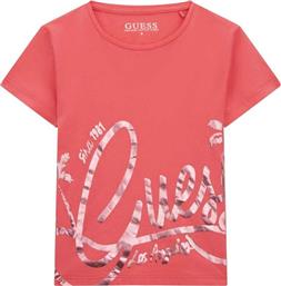 T-SHIRT ΜΕ ΚΟΝΤΑ ΜΑΝΙΚΙΑ MIDI T SHIRT GUESS