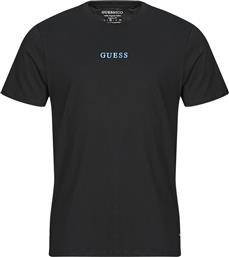 T-SHIRT ΜΕ ΚΟΝΤΑ ΜΑΝΙΚΙΑ SS BSC PAINTED QUATTRO G TEE GUESS