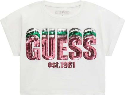 T-SHIRT ΜΕ ΚΟΝΤΑ ΜΑΝΙΚΙΑ SS T SHIRT GUESS