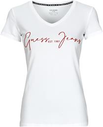 T-SHIRT ΜΕ ΚΟΝΤΑ ΜΑΝΙΚΙΑ SS VN AMILIE GUESS