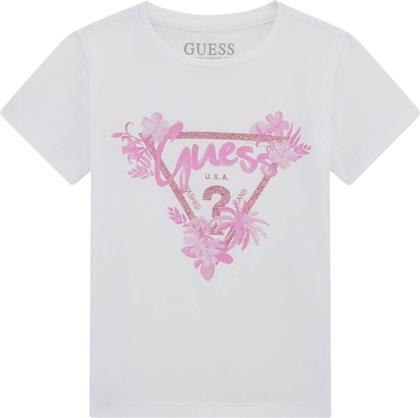 T-SHIRT ΜΕ ΚΟΝΤΑ ΜΑΝΙΚΙΑ T SHIRT GUESS