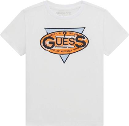 T-SHIRT ΜΕ ΚΟΝΤΑ ΜΑΝΙΚΙΑ T SHIRT GUESS