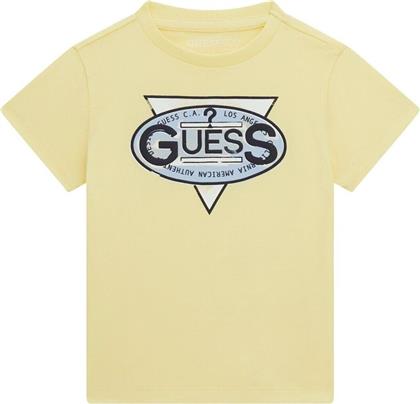 T-SHIRT ΜΕ ΚΟΝΤΑ ΜΑΝΙΚΙΑ T SHIRT GUESS