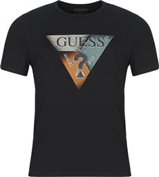 T-SHIRT ΜΕ ΚΟΝΤΑ ΜΑΝΙΚΙΑ TRIANGLE TEE GUESS