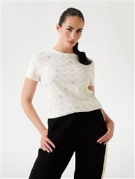 T-SHIRT ΜΕ ΛΟΓΟΤΥΠΟ ALL-OVER - ΕΚΡΟΥ GUESS