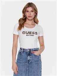 T-SHIRT MESH LOGO W3GI35 J1300 ΛΕΥΚΟ SLIM FIT GUESS