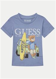 T-SHIRT N5GI04 K8HM4 ΣΚΟΥΡΟ ΜΠΛΕ REGULAR FIT GUESS