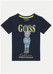 T-SHIRT N5RI20K8HM4 ΣΚΟΥΡΟ ΜΠΛΕ REGULAR FIT GUESS