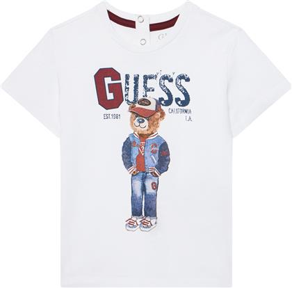 T-SHIRT N5YI22 K8HM4 ΛΕΥΚΟ REGULAR FIT GUESS