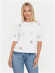 T-SHIRT PEONY V4YI16 I3Z14 ΛΕΥΚΟ BOXY FIT GUESS