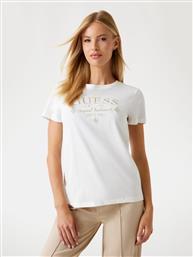 T-SHIRT REGULAR ΜΕ ΛΟΓΟΤΥΠΟ - ΕΚΡΟΥ GUESS