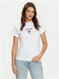 T-SHIRT V4YI21 KCDH1 ΛΕΥΚΟ SLIM FIT GUESS