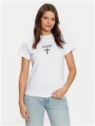 T-SHIRT V4YI21 KCDH1 ΛΕΥΚΟ SLIM FIT GUESS