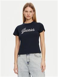 T-SHIRT V5GI02 K9RM1 ΣΚΟΥΡΟ ΜΠΛΕ SLIM FIT GUESS