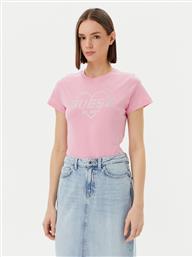 T-SHIRT V5GI10 K9RM1 ΡΟΖ REGULAR FIT GUESS