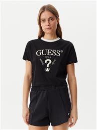 T-SHIRT V5GI18 I3Z14 ΜΑΥΡΟ REGULAR FIT GUESS