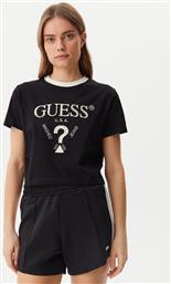 T-SHIRT V5GI18 I3Z14 ΜΑΥΡΟ REGULAR FIT GUESS