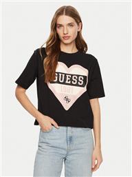 T-SHIRT V5RI01 I3Z14 ΜΑΥΡΟ REGULAR FIT GUESS