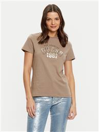 T-SHIRT V5RI06 I3Z14 ΚΑΦΕ REGULAR FIT GUESS
